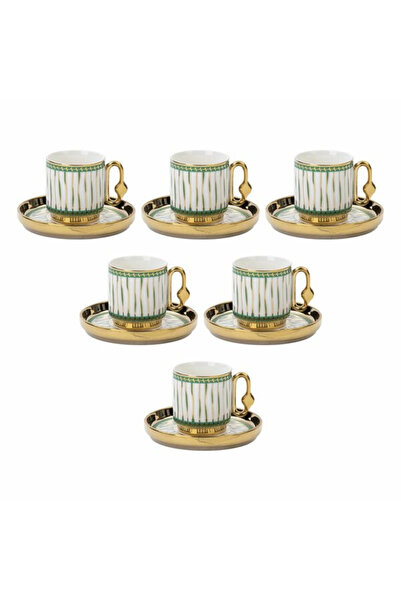 EnTrenDD Perotdi Cihangir 12 Parça Kahve Fincan Takımı