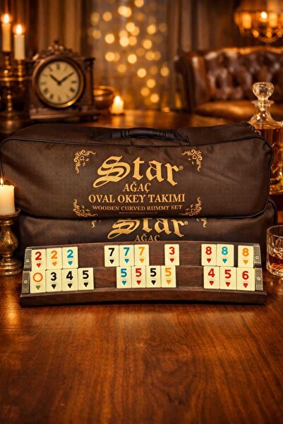 Star Okey STAR OVAL AĞAÇ OKEY TAKIMI