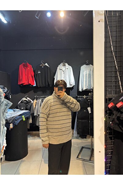 Q45collection Fisherman Striped Knitwear Men's Sweater