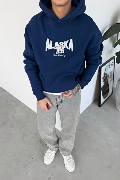 HAFKAGİYİM Φούτερ με λεπτομέρεια κεντήματος σε μπλε ναυτικό oversized