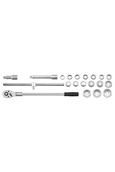 yato Set chei tubulare hexagonale cu clichet, 3/4", 19-50 mm, 20 bucăți