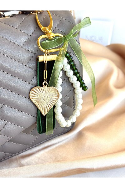 Nour Co Heart Pearl Bag Charm