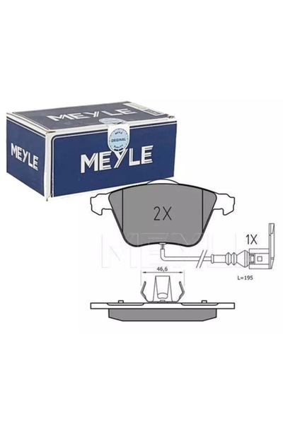 MEYLE Plăcuțe de frână pentru VW Golf/Scirocco