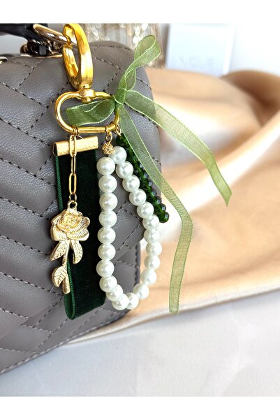 Nour Co Rose Pearl Bag Charm