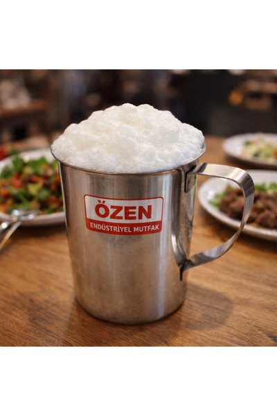 ÖZEN ENDÜSTRİYEL MUTFAK Çelik Ayran Sürahisi Köpük Ayran Sürahisi Krom Çelik ...