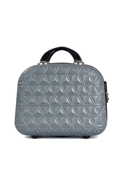 Reymond Luggage Pyramid Abs Makeup Suitcase Gray
