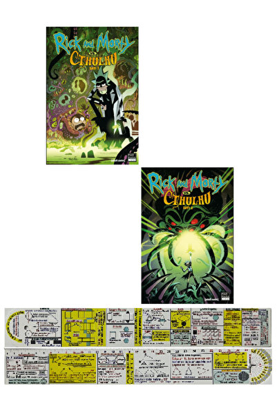 Marmara Çizgi Yayınları Rick and Morty vs. Cthulhu 1-2. Ciltler Set + Özel Ce...