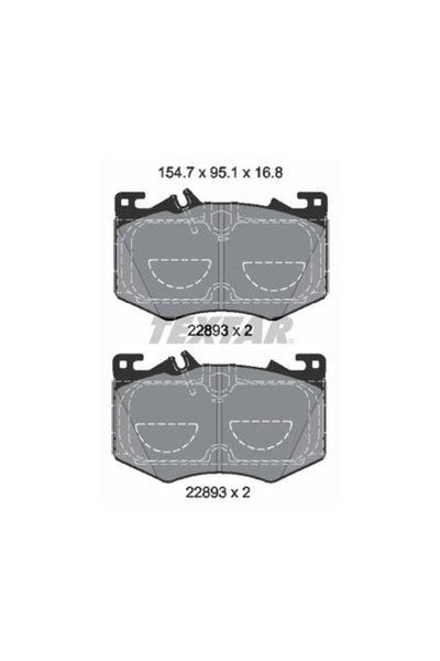 TEXTAR Set Placute Frana Frana Disc Mercedes-Benz Cla/Gla/Glb Mercedes-Benz (...