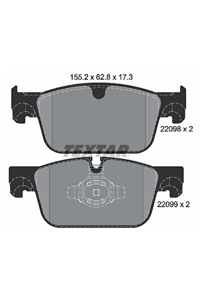 TEXTAR 2209801 Спирачни накладки, дискови спирачки