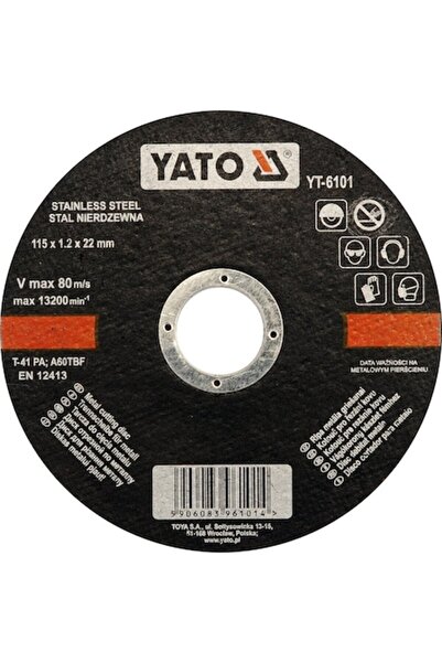 yato Disc de tăiere din oțel inoxidabil 115 x 1,2 x 22 mm
