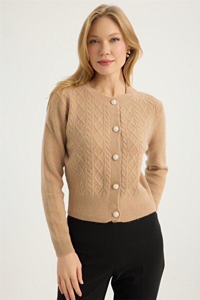 HomeStore Cardigan cu nasturi perlați