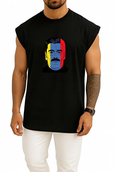 Bahriyeli Collection Oversized Venezuelan President Maduro Chest Printed Athlete