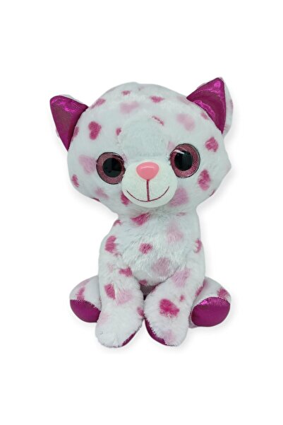 Generic Brand Plush Glass-Eyed Animals 25 cm - Cat (Lisinya)