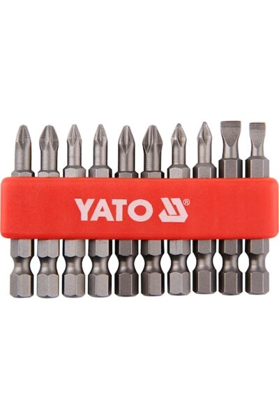 yato Set de 10 biți, Yato, 50 mm, argintii