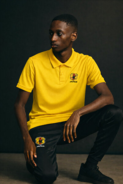 NOFLEN طقم ملابس رياضية ياباني مكون من قطعتين من Polo Yaka مطبوع