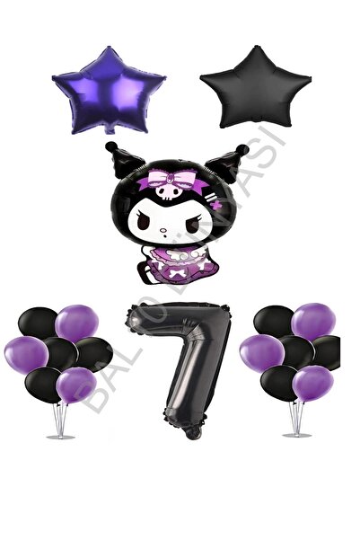BAL10 DÜNYASI Bal10 Kuromi Stand Figure Starry Birthday Party Set Age-7