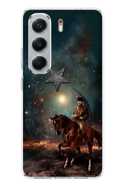 TechTree Tecno Camon 40 Compatible Ataturk Victory on Horse Printed Silicone ...