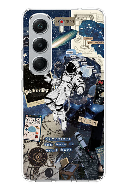 TechTree Printed Silicone Case with Retro Astronaut Design Compatible with Te...