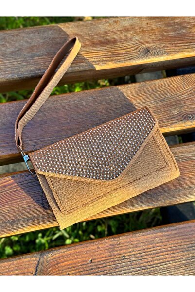 Rivina Women's Envelope Model Stone Embroidered Suede Women's Wallet - with S...