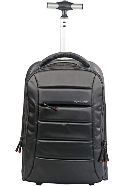 Promate حقيبة كمبيوتر محمول كبيرة الحجم ذات عجلات عالية المتانة، سوداء اللون،...