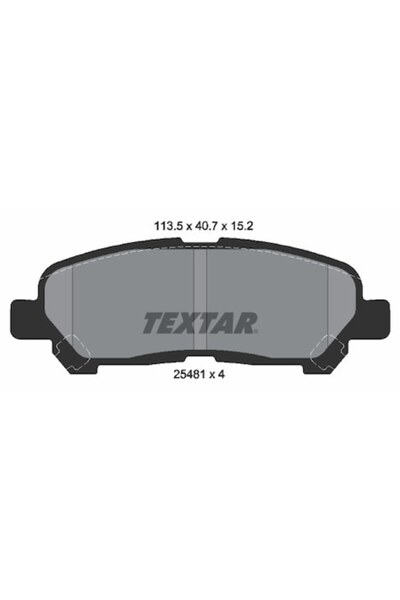 TEXTAR 2548101 Set plăcuțe de frână