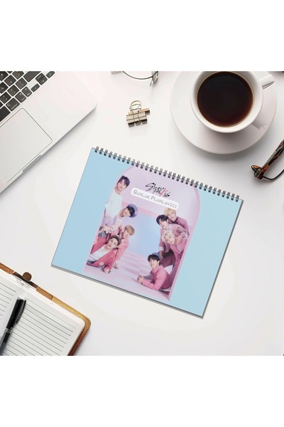 nihonwosekai دفتر تخطيط SKZ Stray Kids مقاس A5 بحجم 50 ورقة