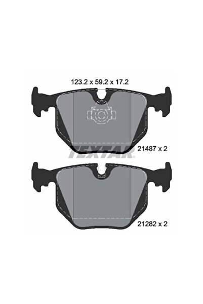 TEXTAR 2148703 Комплект спирачни накладки, дискови спирачки