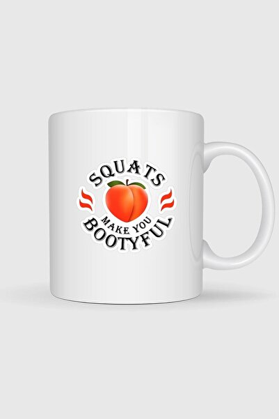 Bahriyeli Collection Squats Make You Bootyful Printed Mug