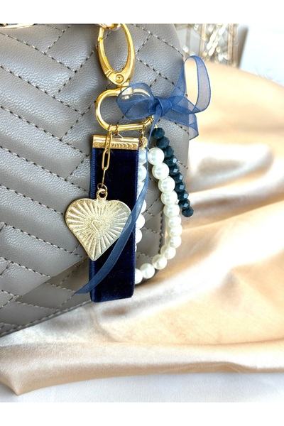 Nour Co Heart Pearl Bag Charm