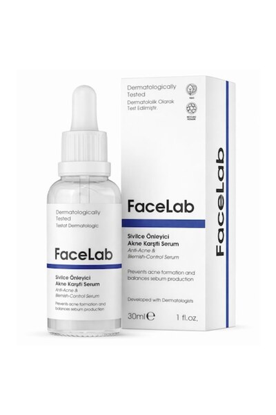 FaceLab FaceLab Anti-Acne Serum, Salicylic Acid and Retinol, 30ml, Oily and A...