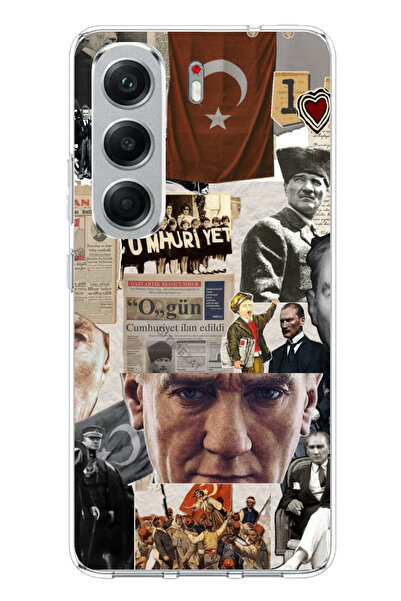 TechTree Tecno Camon 40 Compatible Ataturk Republican Collage Printed Silicon...