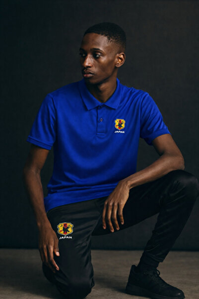 NOFLEN طقم ملابس رياضية ياباني مكون من قطعتين من Polo Yaka مطبوع