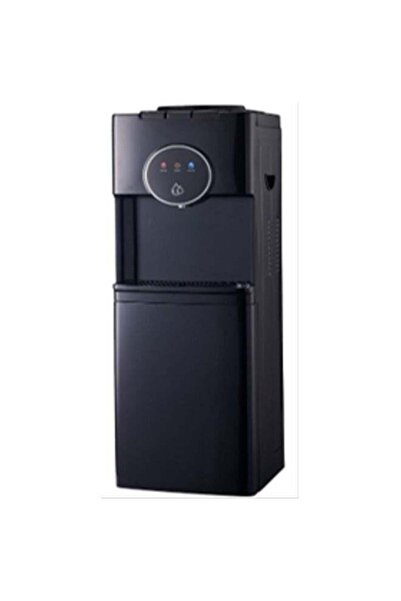 Tornado موزع مياه علوي التحميل مع ثلاجة سفلية، ماء ساخن وبارد، 3 صنابير، أسود