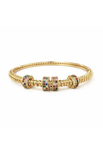 neslyaccessories El İşçilikli Altın Kaplama İthal Bilezik - Stres Bilezik