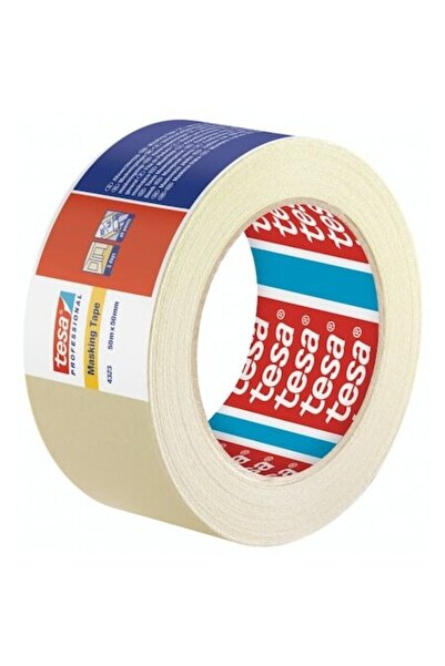 Tesa 58599 Bandă de mascare simplă, 50 m x 50 mm