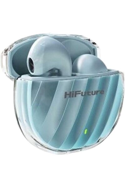 HiFuture سماعات أذن لاسلكية حقيقية FlyBuds 3 مع خاصية إلغاء الضوضاء النشط - أزرق