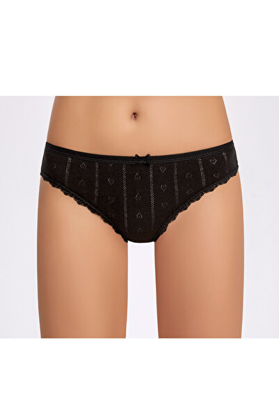 İlke Γυναικεία, 100% βαμβάκι, πολύχρωμο σχέδιο καρδιάς (ζακάρ), δαντέλα, εσώρ...