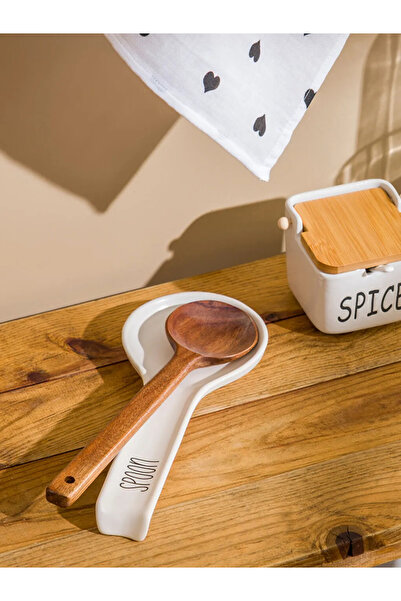 LC Waikiki Lcw Home Black Ceramic Spoon Rest 28 cm