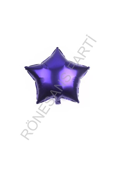 RÖNESANS PARTİ بالون رينيسانس 18 بوصة 45 سم باللون الأرجواني على شكل نجمة