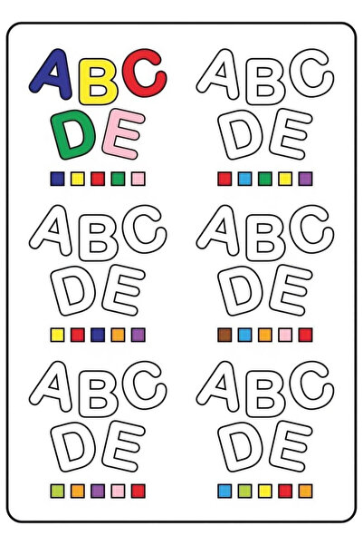 ABC Activități Școlare 50 Pagini A4. Jocuri Educative