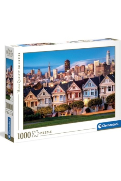 CLEMENTONI Puzzle 1000 de piese – Case pictate