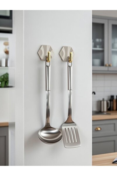 alpikom 2 ADET KENDİNDEN YAPIŞKANLI ŞIK GÖRÜNÜMLÜ ASKILIK MUTFAK BANYO KİLER