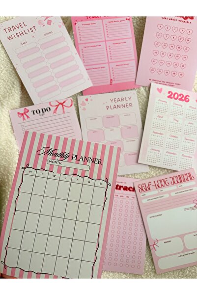 Pankart Evi 9Pcs Bullet Journal Habit Tracker Chart Card Set - Habit Tracker ...