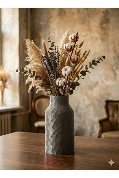 Lucylund Antep Esintili Antik Stil 3D Baskı Dekoratif Vazo - 24 cm - Yöresel ...