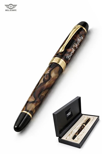 MELL & SWIPE Yüksek Kalite Hediyelik Kişiye Isme Özel Dolma Kalem Isim Baskıl...
