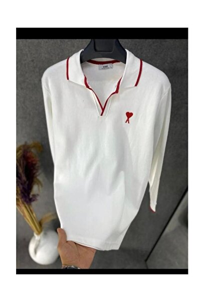 Q45collection Polo Collar Logo Sweatshirt