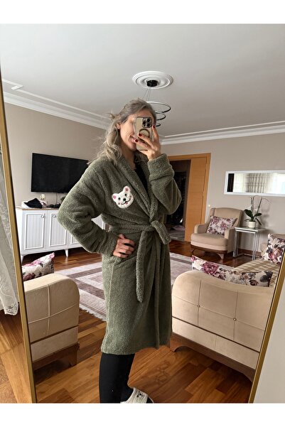 SERENCEE Belted Soft Plush Dressing Gown