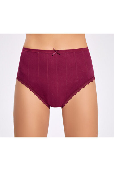 İlke Femei, bumbac 100% , Motiv inimă colorată (jacquard), dantelă, 6-bucăți ...