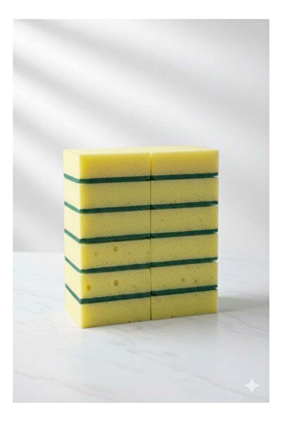 Roomlyne Double-layer kitchen cleaning sponges – 12 pieces