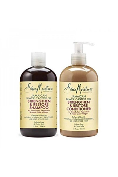 Shea Moisture Shampoo and Conditioner Set with Jamaican Black Castor Oil